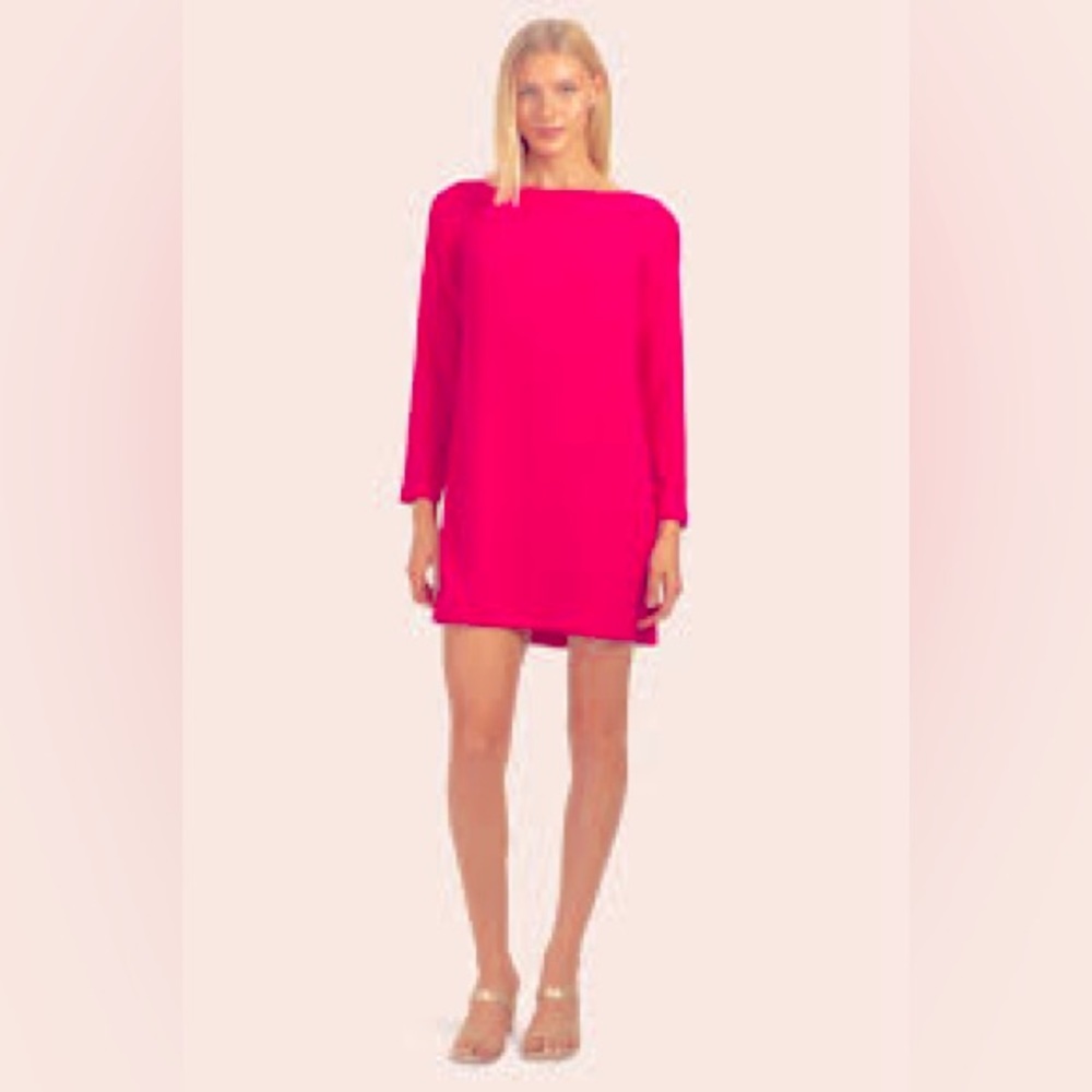 Trina Turk LAVALIERE DRESS FAYE FUCHSIA